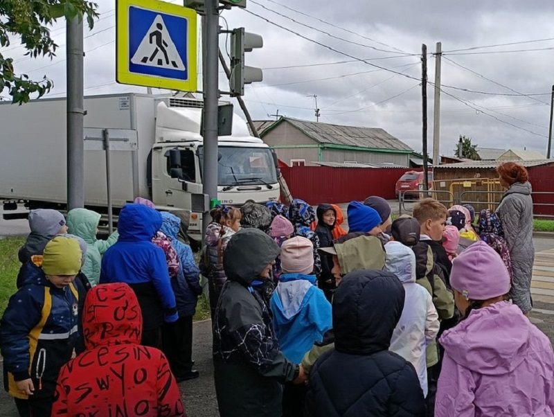 Экскурсии к пешеходному переходу для обучающихся.